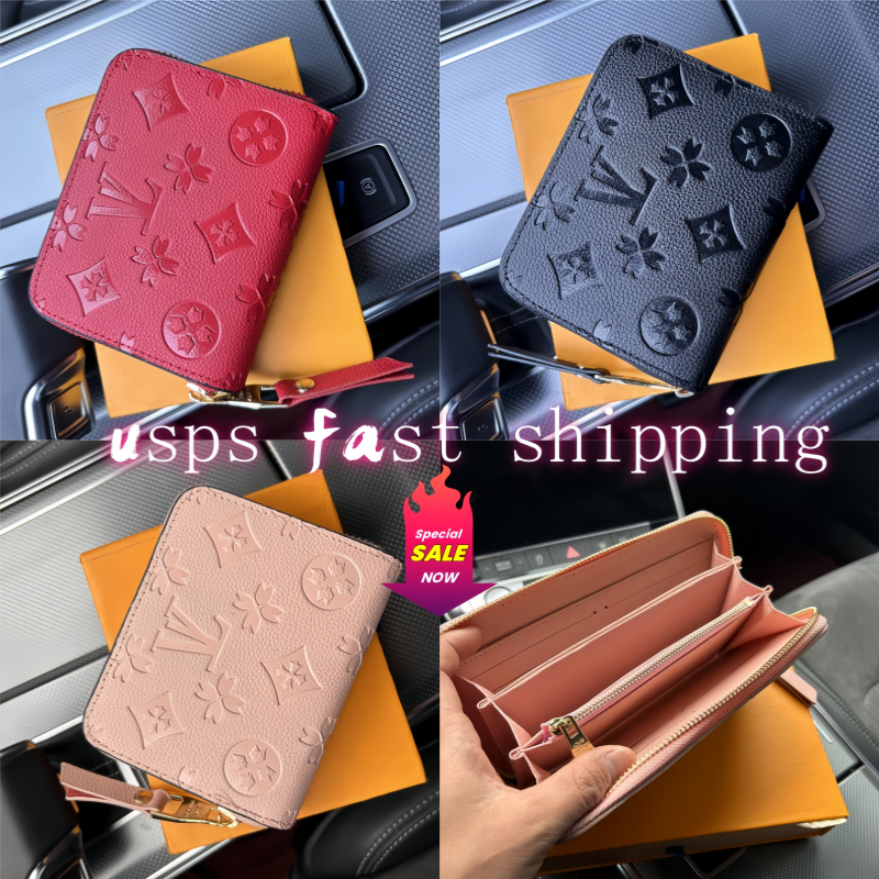 ZIPPY COIN PURSE M60067 Designer Fashion Women's Short Wallet Zipper Compact Card Coin Pocket Holder Key Pouch Wallet Free Express Shipping Pochette Brown 2573