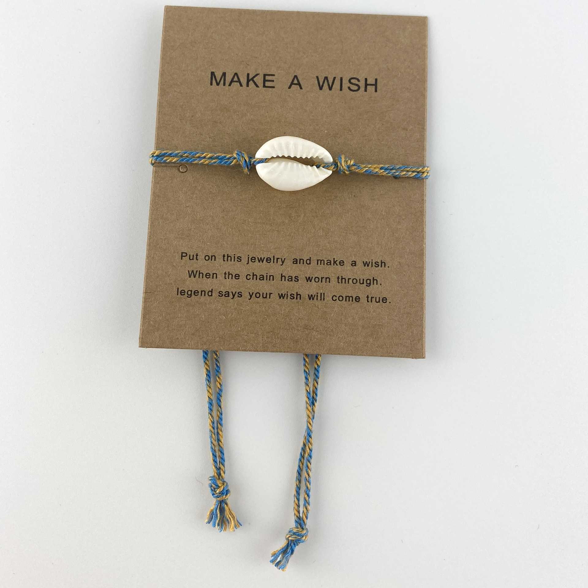 Charm Bracelets Summer Beach Surfing Bracelet Shell Cotton Rope Hand Woven Natural Shell Handpiece TEMU H25220