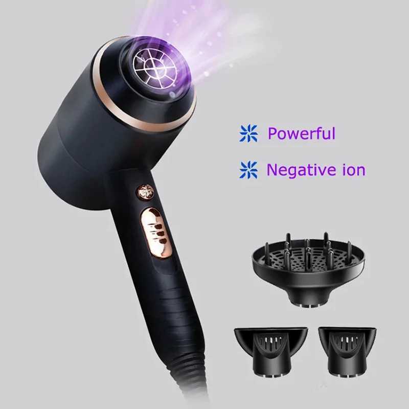700W professional hair dryer for rapid drying equipped with hair concentrator and diffuser 5-speed and 2-heat settings W250220