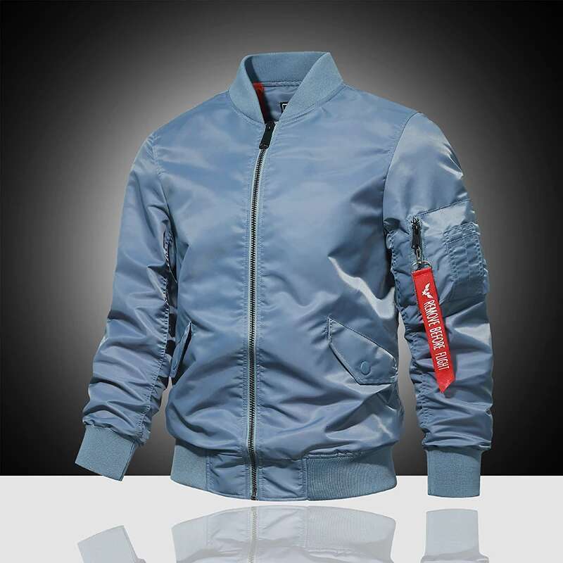 Air Force Pilot Jacket MA1 Men's, Solid Color, Baseball Jacket, Casual, Multi functional, Great Work, Cycling, Spring and Autumn New Product Seri