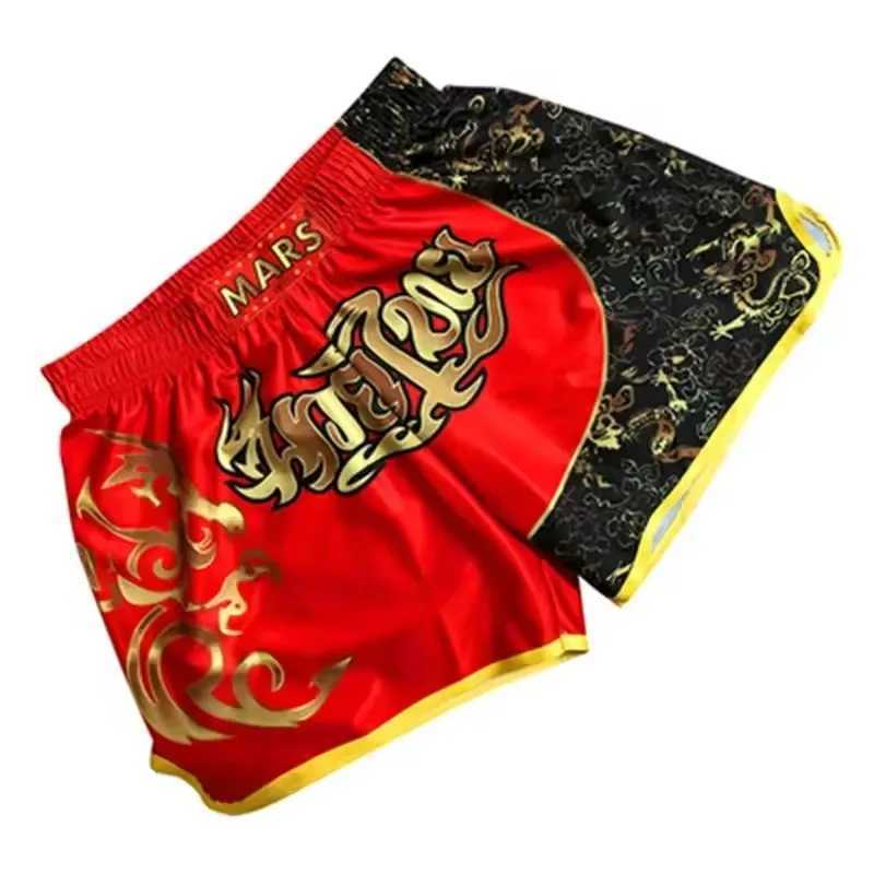 YOKKAOVENUMBoxing Shorts Male MMA Boxing Shorts Comprehensive Training Sanda Muay Thai Gym Fitness Sports Shorts X250220