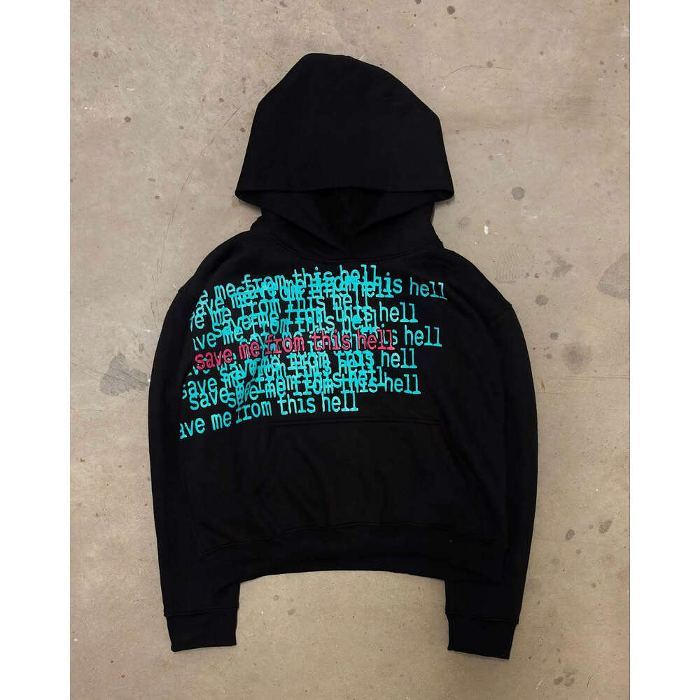 Y2K Long-Sleeved Hoodie: Perfect Gift for Boyfriend with Trendy Printed Pattern