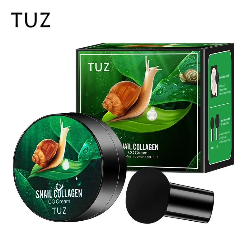 Snail Collagen BB Cream Mushroom Head Air Cushion Foundation CC CreamLiquid Concealer Brightening Oilcontrol Makeup Cosmetics 250217