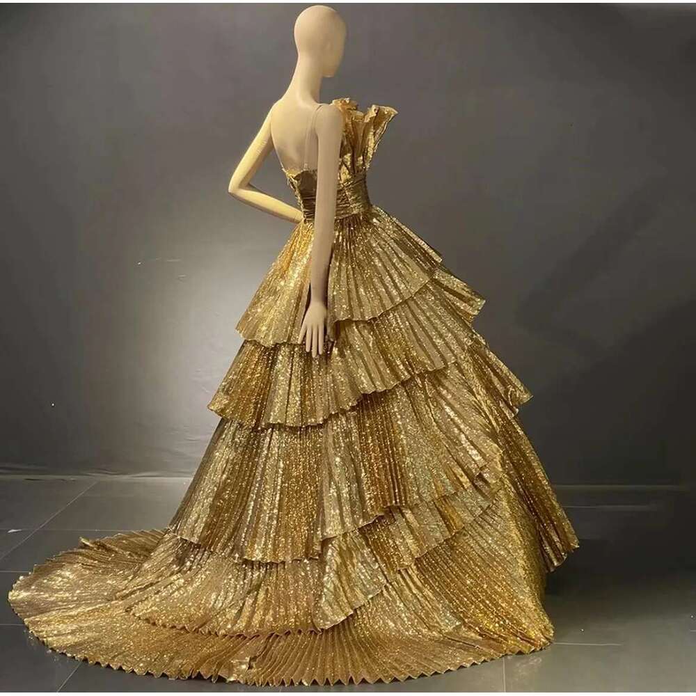 the golden prom boat neck bright sequins illusion tulle party evening dress custom new arrival 2025 prom dresses