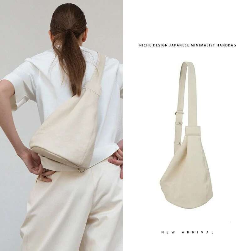 New High-End Texture Casual Commuting Niche Design, Single Shoulder Bucket Bag, Crossbody Bag, Chest Bag