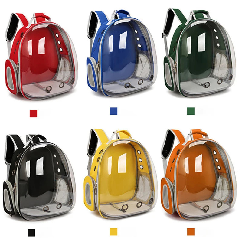 Outdoor Pet Cat s Backpack Transparent Space Capsule Portable Travel Bag Cat Back Pack Breathable Cat Carring Bag 250217