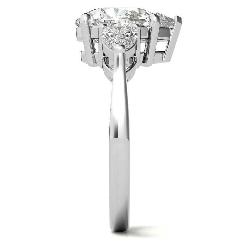 AAA Gems Classic 14k 18k Moissanite Jewelry Engagement Wedding Ring 2ct Moissanite Diamond Ring