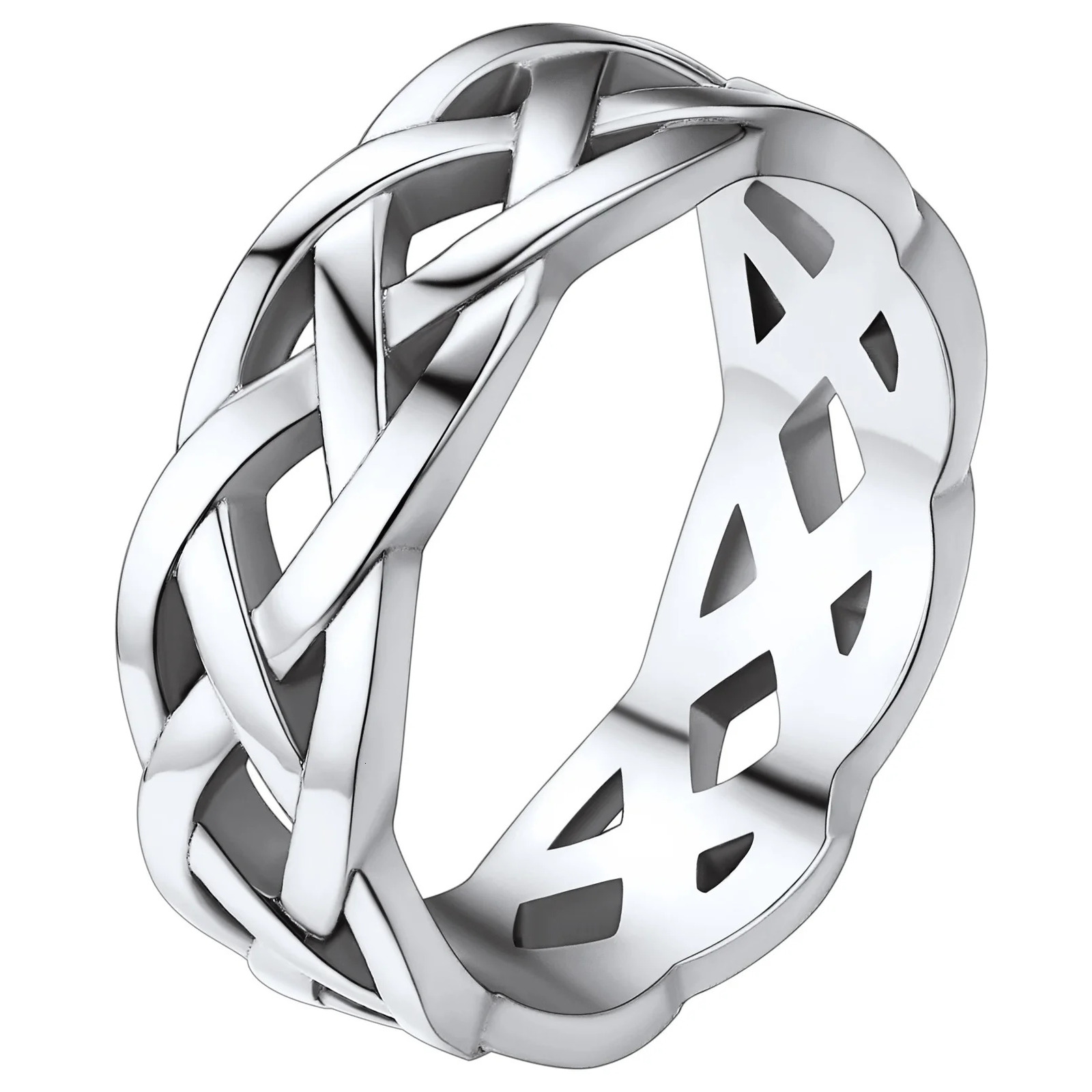 ChainsPro Vintage Celtic Knot Ring for Men and Women 7mm Irish Ring Stainless Steel/Gold Plated/Black Color Size 7-14 CP719 250213
