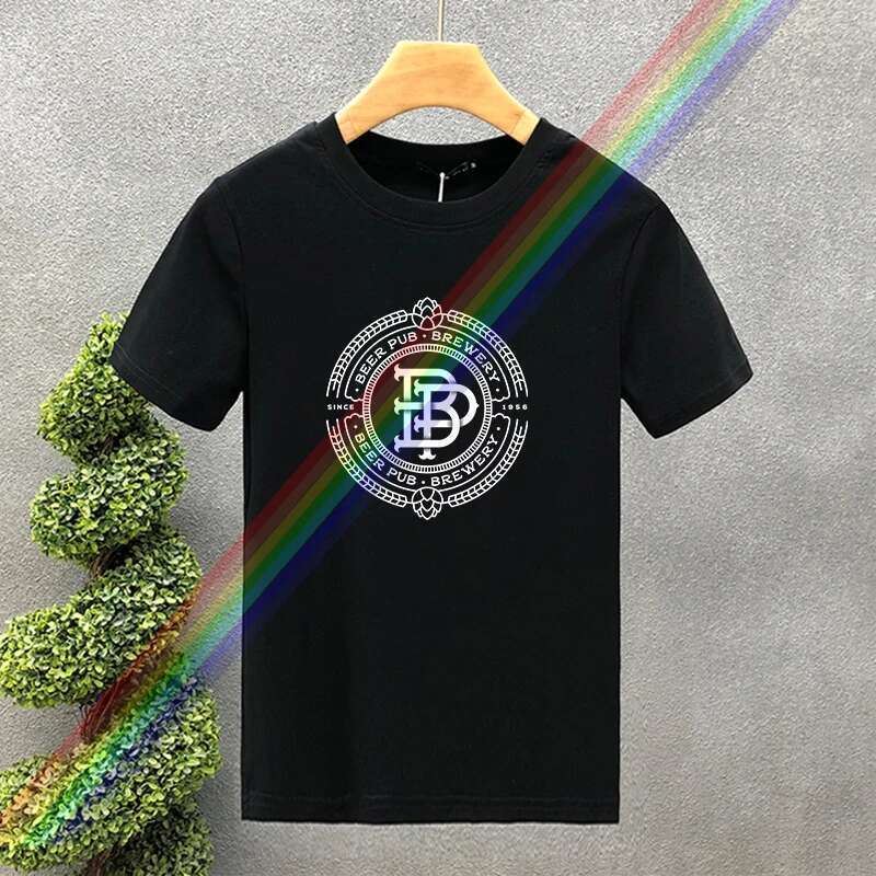 2025 New Men's 100% Pure Cotton Summer Wide Cut Oversized Paris Printed Casual Cut Adjusted Round Neck Short Sleeves High T-shirt