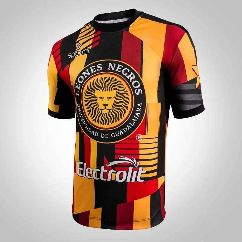 Men's Tracksuits 2024 Autumn/Winter New Mens Fashion 3D Printed Leones Negros 2024-25 Pre Match Shirt Sports T-shirt Loose Sports Short Sleeve z2