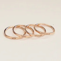 Non Adjustable Simple Custom Name Ring Personalized Stainless Steel Engraved Jewelry Valentines Day Couple Gift For Lover 250213
