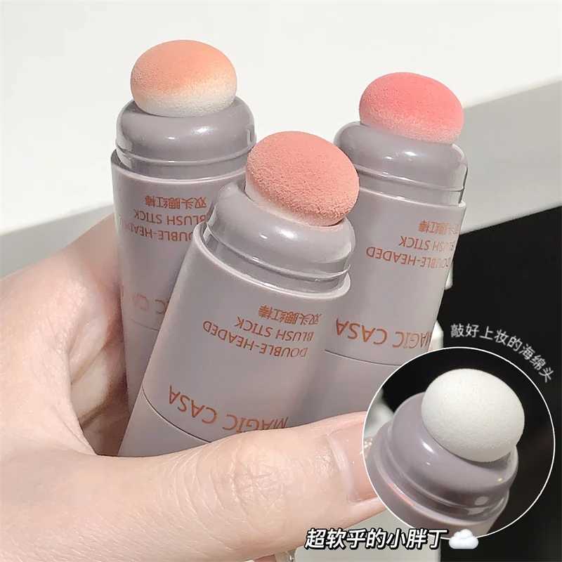 Cheap B-stick waterproof bright facial contours shadows bar long-lasting colored cheeks Korean womens cosmeticsW250220