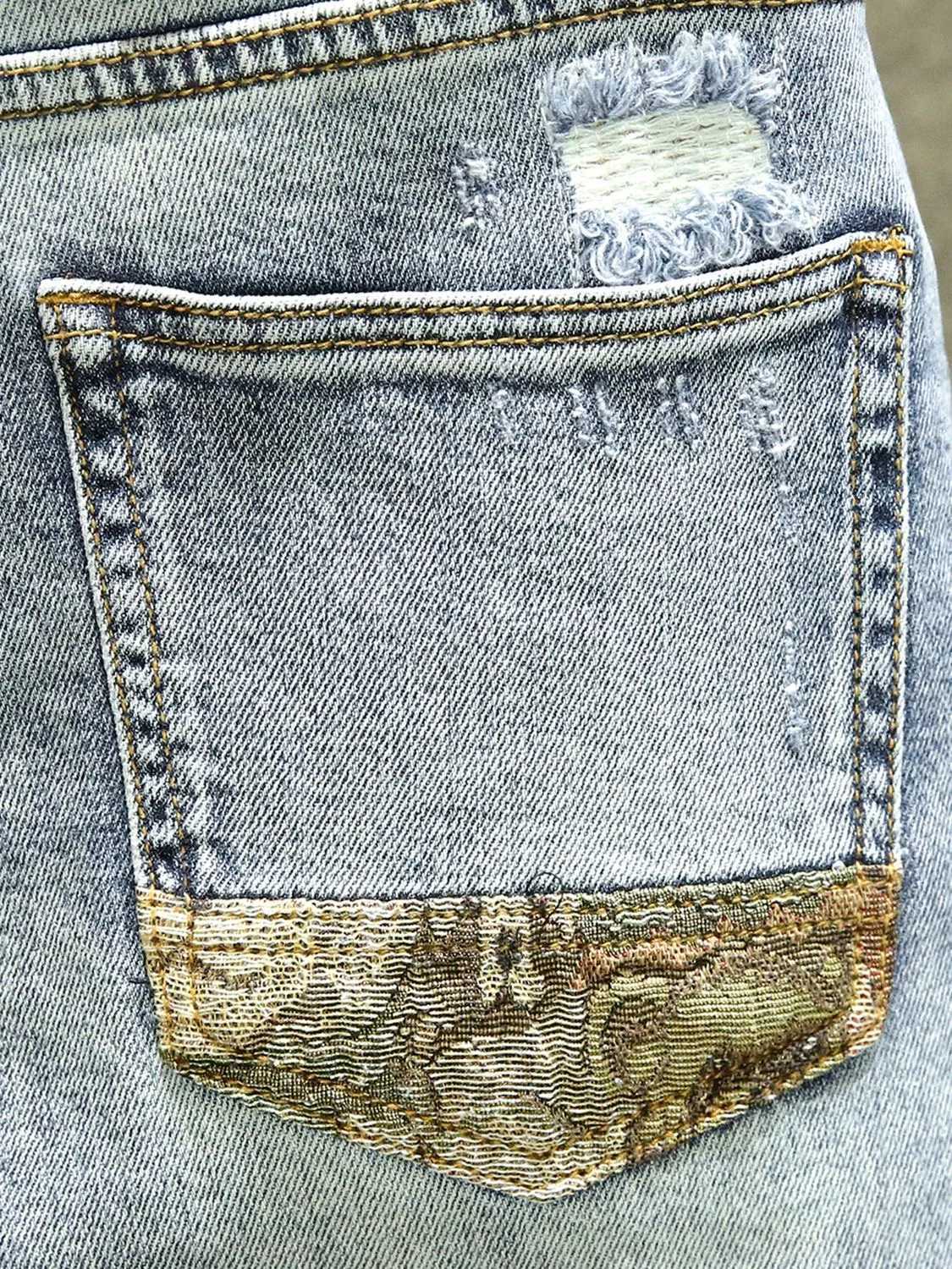 2024 Spring/Summer New Fashion Trends Printed Stretch Jeans for Mens Casual Ultra Thin Comfortable Breathable High Quality Jeans 28-36 X250220