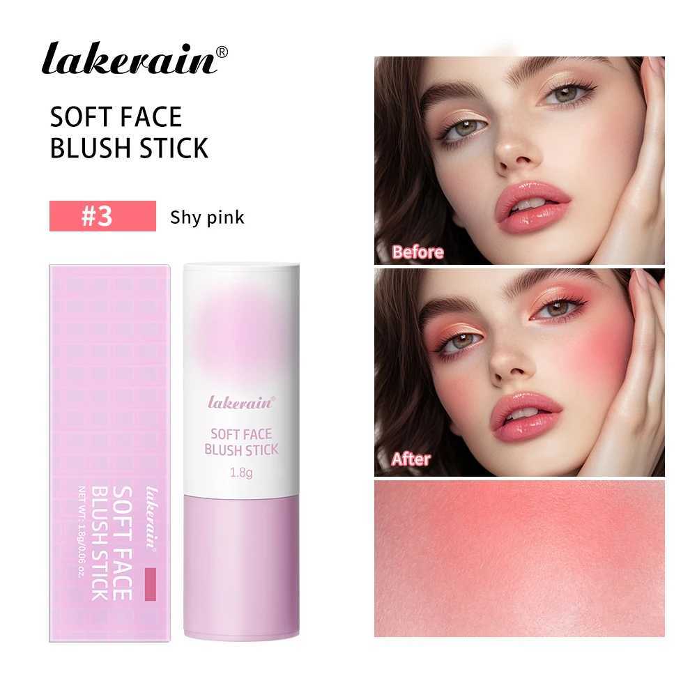 LAKERAIN 3 color purple tube matte natural makeup sponge head b stick waterproof color correction rouge bW250220