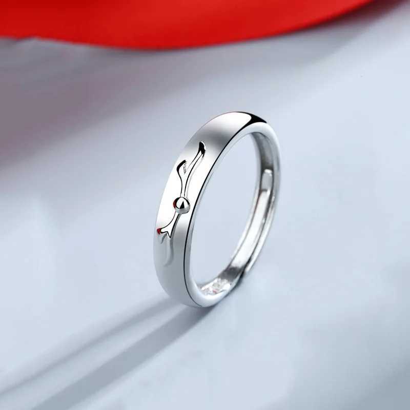 Crystal Elk Antlers Adjustable Rings Deer Horn Zircon rs Couples Rings For Wen Men Engagement Wedding Jewelry Gifts X250220