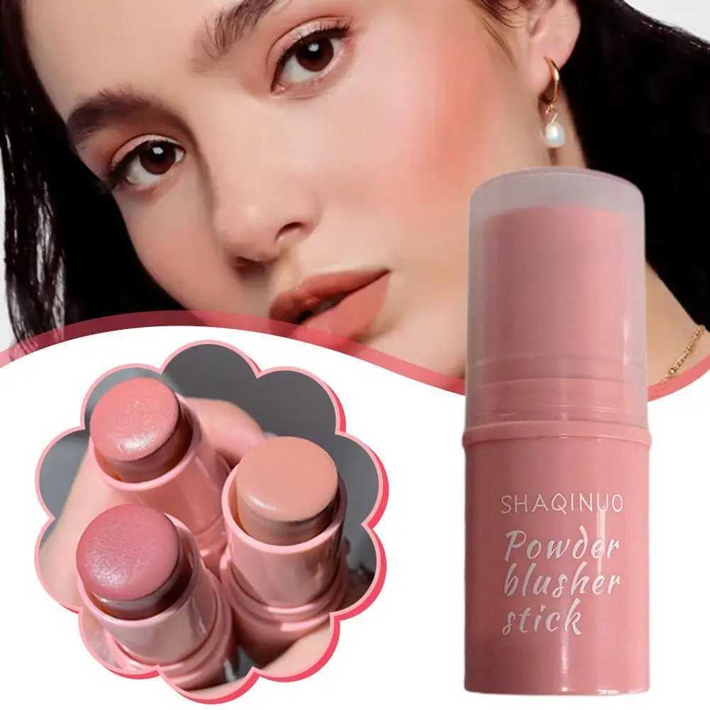 Monochrome Ber Stick Cream Smooth Cheek Tint Improve Skin Tone Cute Single Color Matte Pink Rose Face Rubor Rouge MakeupW250220