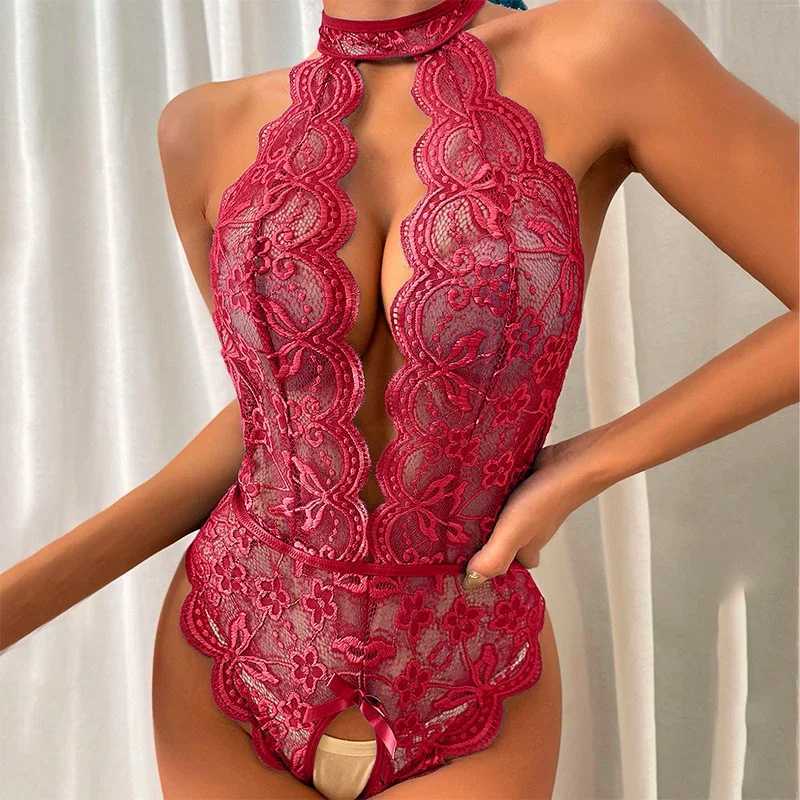 Sexy Lingerie Women Role Play Costumes Open Bra Lace Underwear Transparent Nightgown for Sex Sexy Bodysuits Exotic Apparel W250220