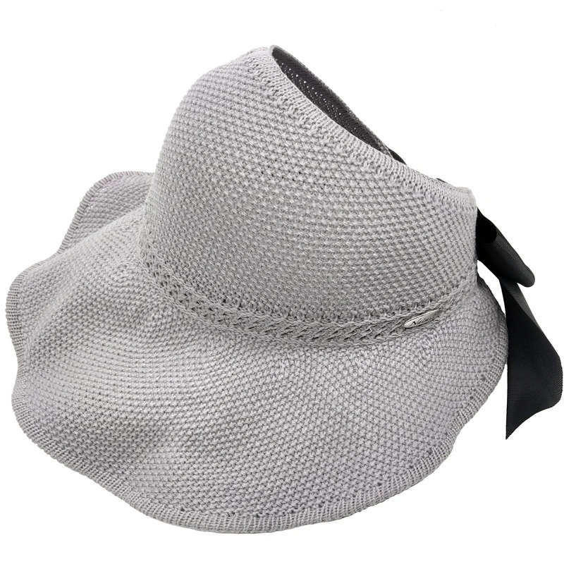 Womans Sun Hats Female Bowknot Visor Caps Hand Made Raffia Straw Summer Cap Casual Shade Hat Empty Top Hat girls Beach hat 250219
