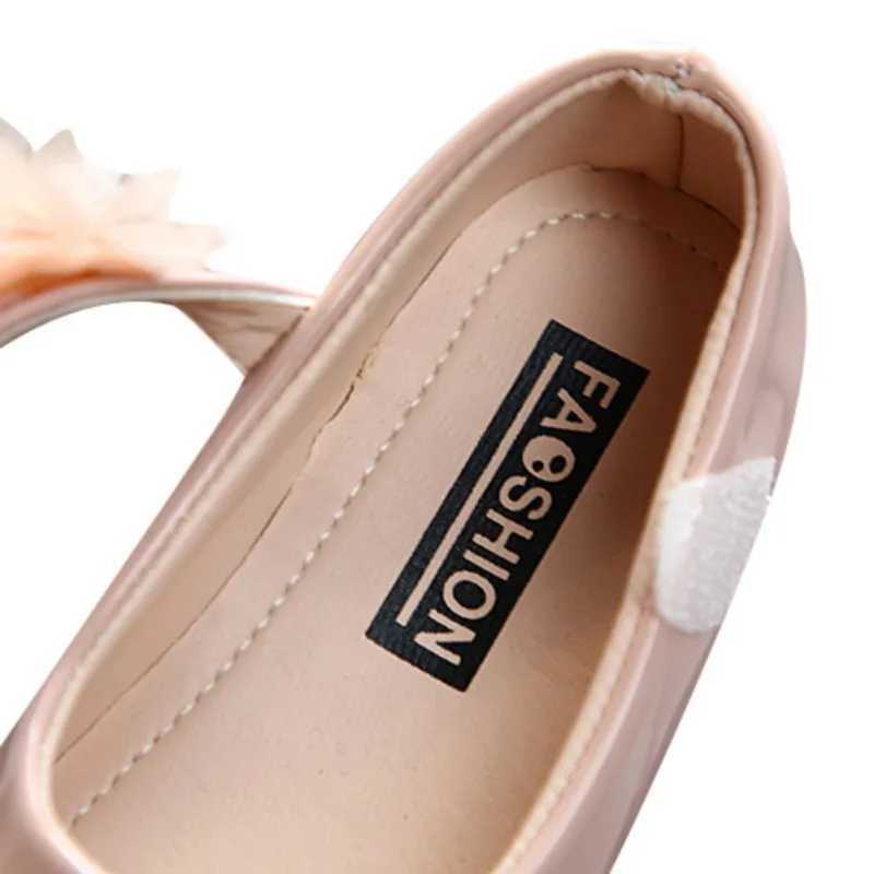 Girls Princess Leather Shoes Single Shoes Colorful Floral Shoe Pearl Design Children Performance Shoes X250220