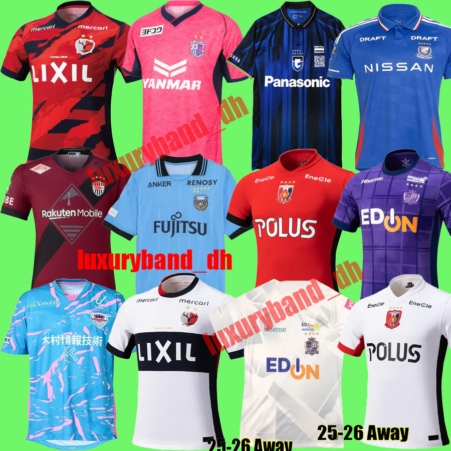 25 26 J. League Gamba Osaka Soccer jerseys 2024 2025 2026 Sanga Avispa Fukuoka Kawasaki Frontale Football Shirts Musashi Suzuki Ryotaro Meshino Issam japan Uniforms