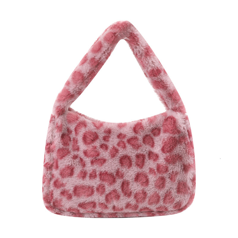 2025 Autumn/Winter New Korean Edition Fashion Plush Tote Women's Single Cross Shoulder Underarm Bag #swissmilitary