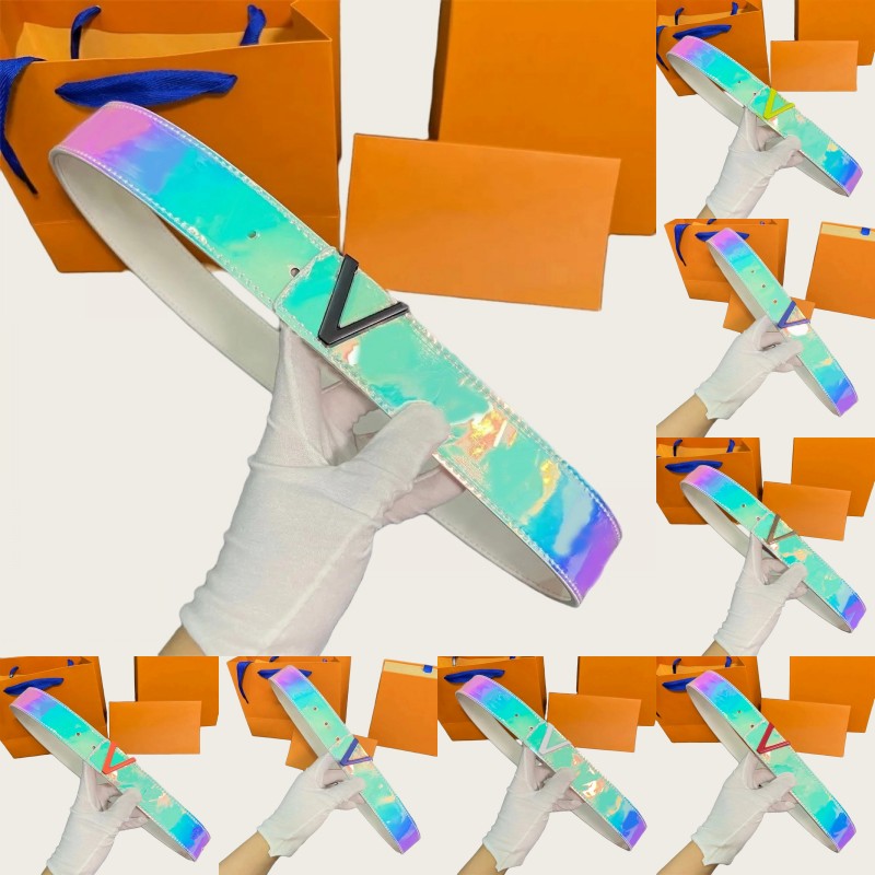 Travel womens designer belt smooth mens belt desinger unisex jeans special buckle waistband laser luxury belt men leather cintura donna plated gold faf0151