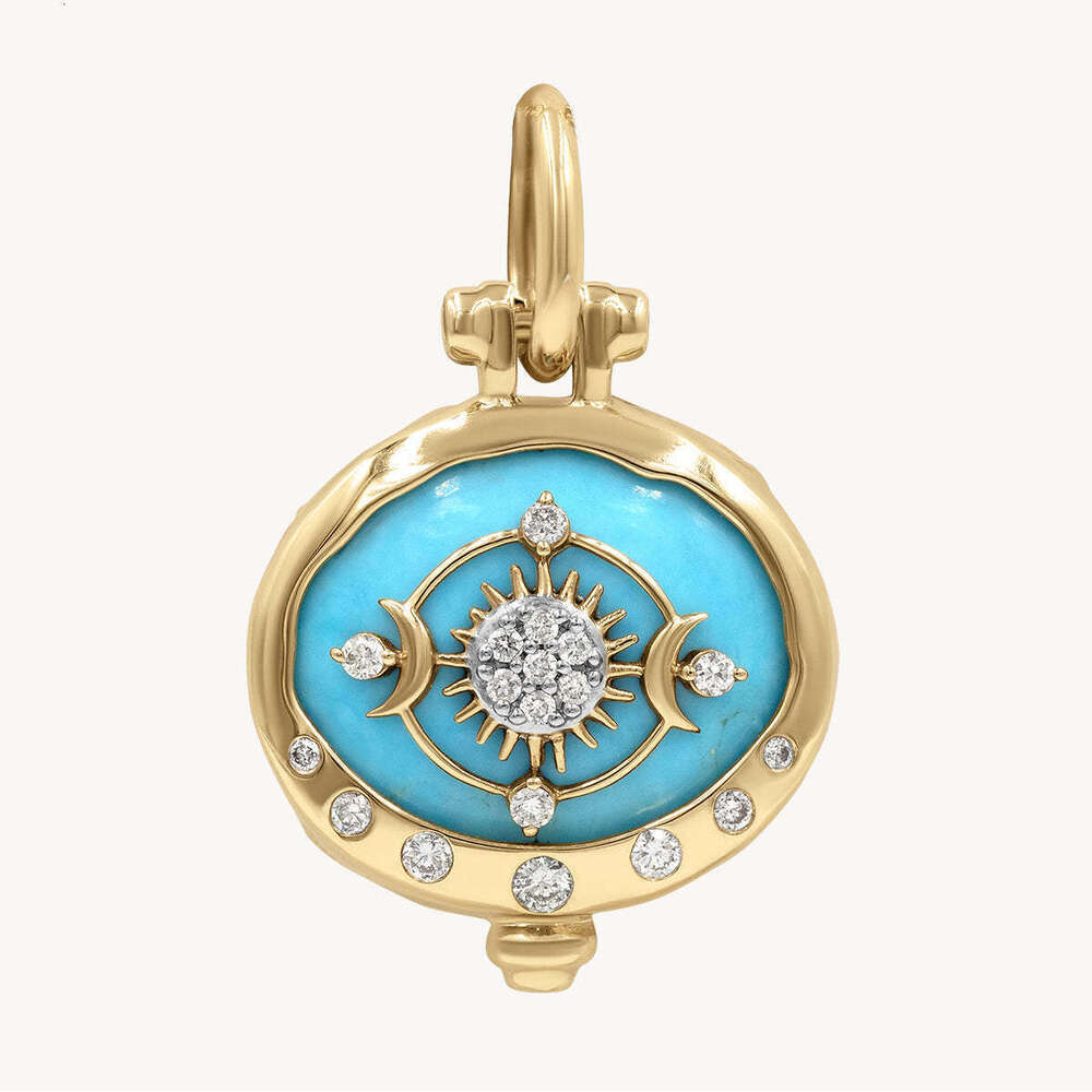 Ins Wind Star Princess Eyes Blue Opal Inlaid Fashion Versatile Necklace