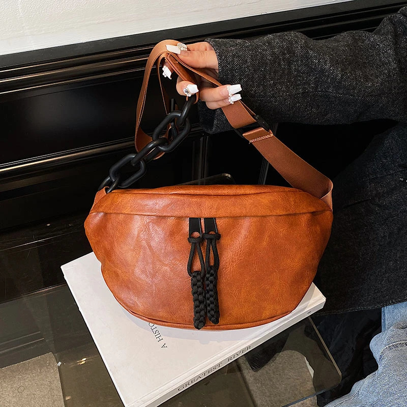 Luxury Crossbody Chest Bag High quality soft Leather Women Waist Fashion Fanny Pack Designer ladies Shoulder Phone 250219