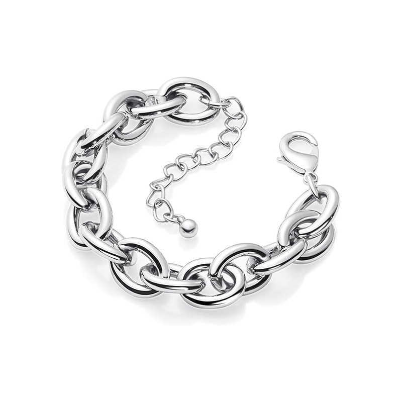 Charm Bracelets New gold thick chain bracelet for women adjustable fashion bracelet with accessories for women H25220