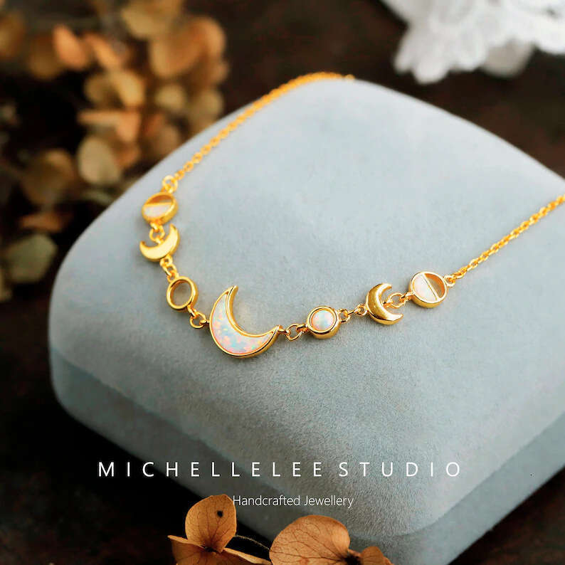 Popular Light Stainless Steel Moon Crescent Plated Gift Simple Fashion Gold Sier Bracelet