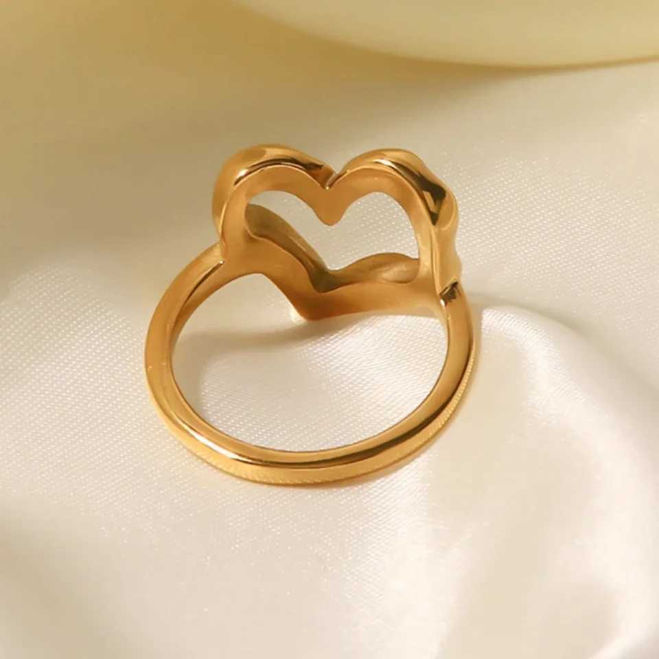 Stainless Steel Rings for Wen Gold Color Wedding statement Rings Stylish Jewelry Accessories Dropsing X250220