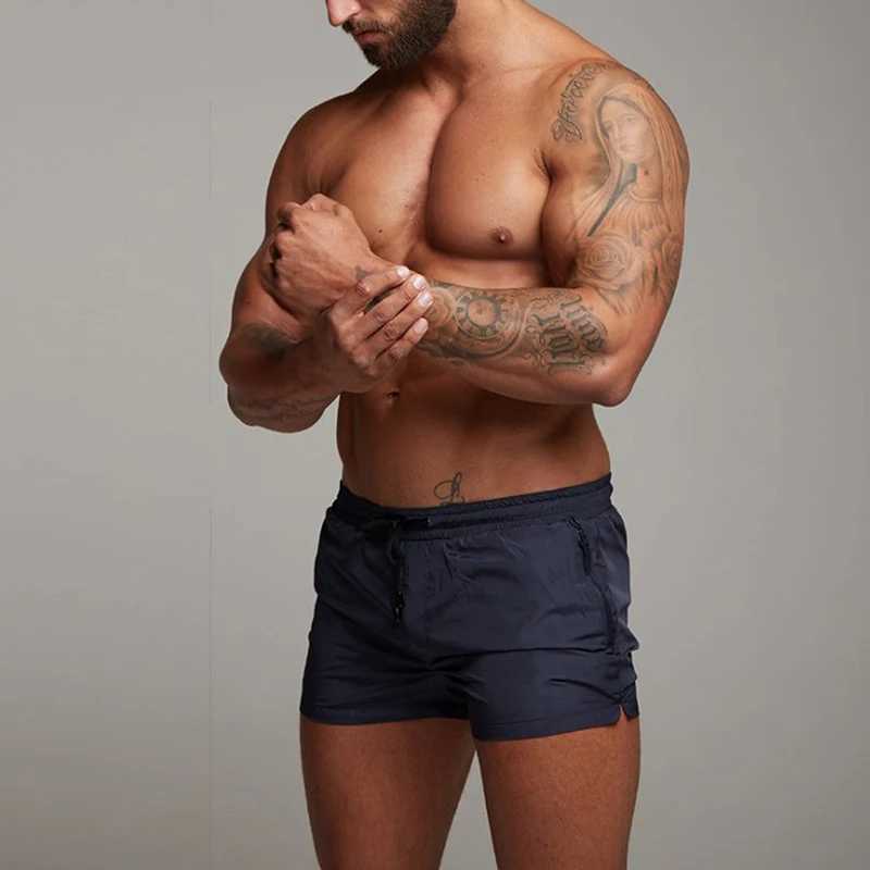 2024 Summer Running Shorts Men Elastic Waist Jogging Gym Fitness Shorts Quick Dry Training Casual Shorts Pants Male X250220