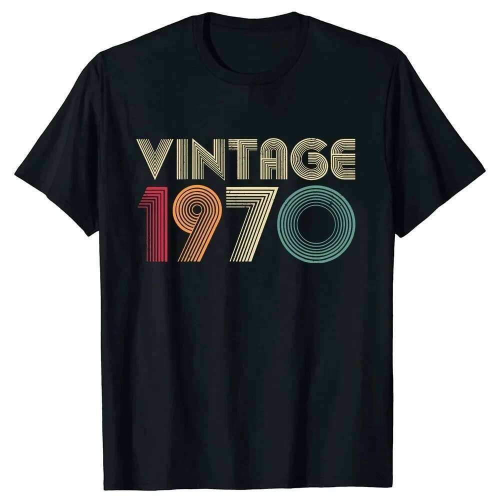 Birthday gift graphic short sleeves 54 years born in 1970 shirt 54th birthday summer retro T-shirt Vintage 1970 T-shirt 42853