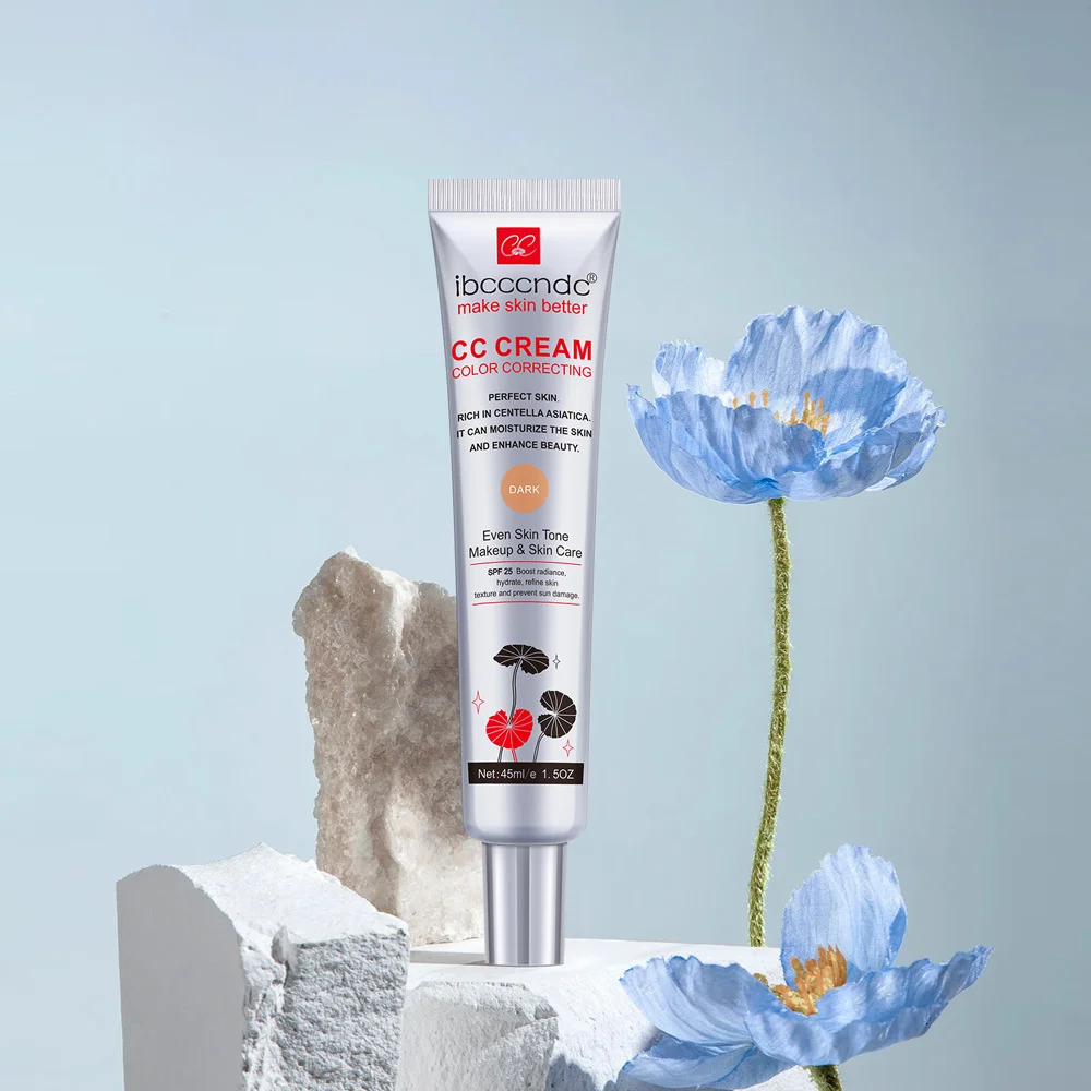 45ml color correction CC cream Centella Asiatica repair BB natural concealer whitening liquid basic cosmetics 250217