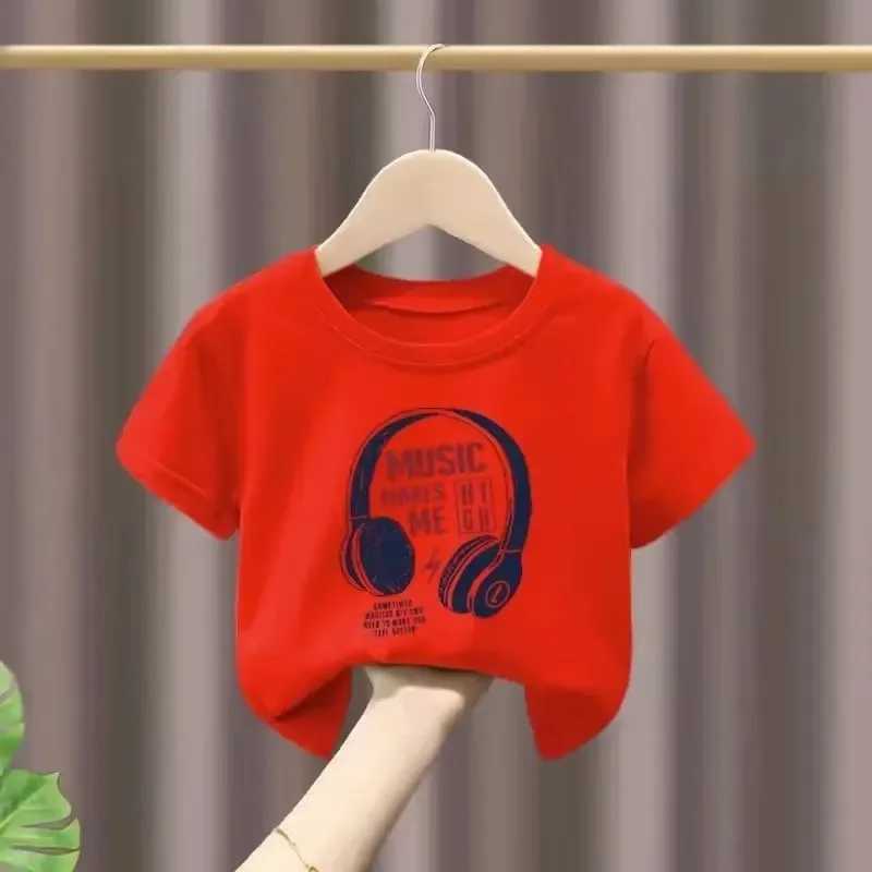 T-shirts Cotton Boy T-shirt Japan Summer Cartoon Print Girl T-shirt Short-sleeved Childrens Top High-quality Trendy Boys Clothing H250220