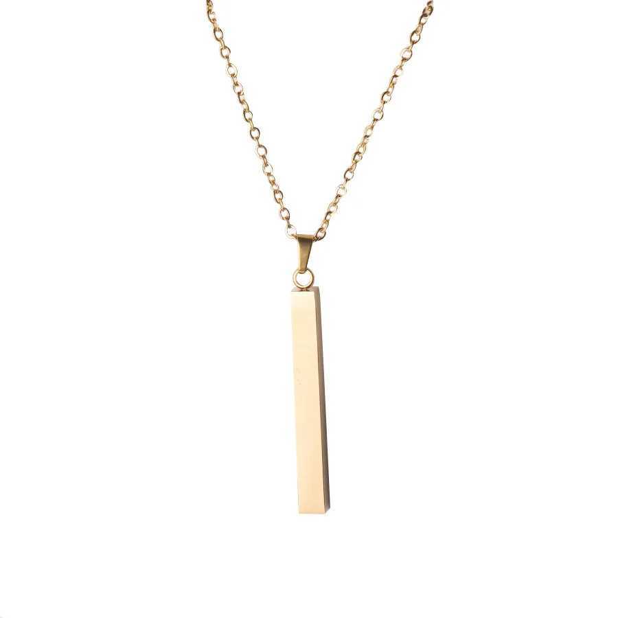 10PCS square Necklace for Men Women Stainl Steel Cable Chain Necklaces Wholesale free shippingXJ250219