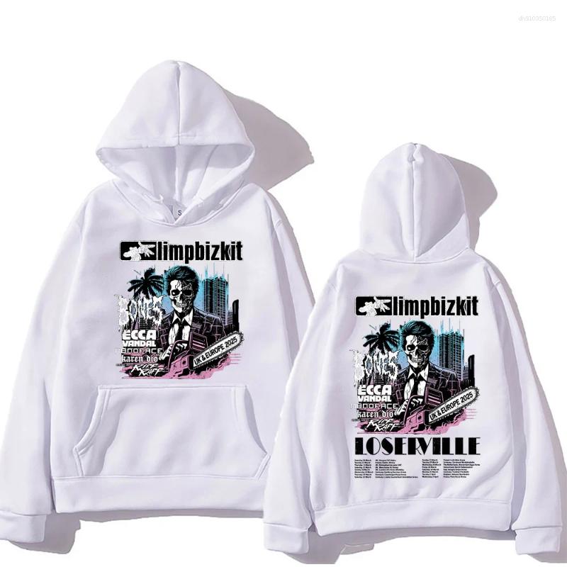 Men's Hoodies Limp Bizkit Pullovers UK And Europe Tour Graphic Printing Sweatshirts Men Women Oversized Clothing High Street Casual