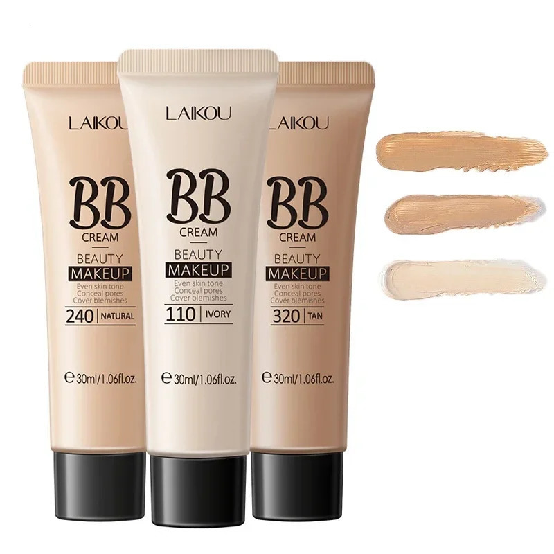 BB Cream Brighten Even Skin Tone Liquid Foundation Moisturizing Hydrating Concealer Cover Blemishes Concel Pores Makeup Base 250217