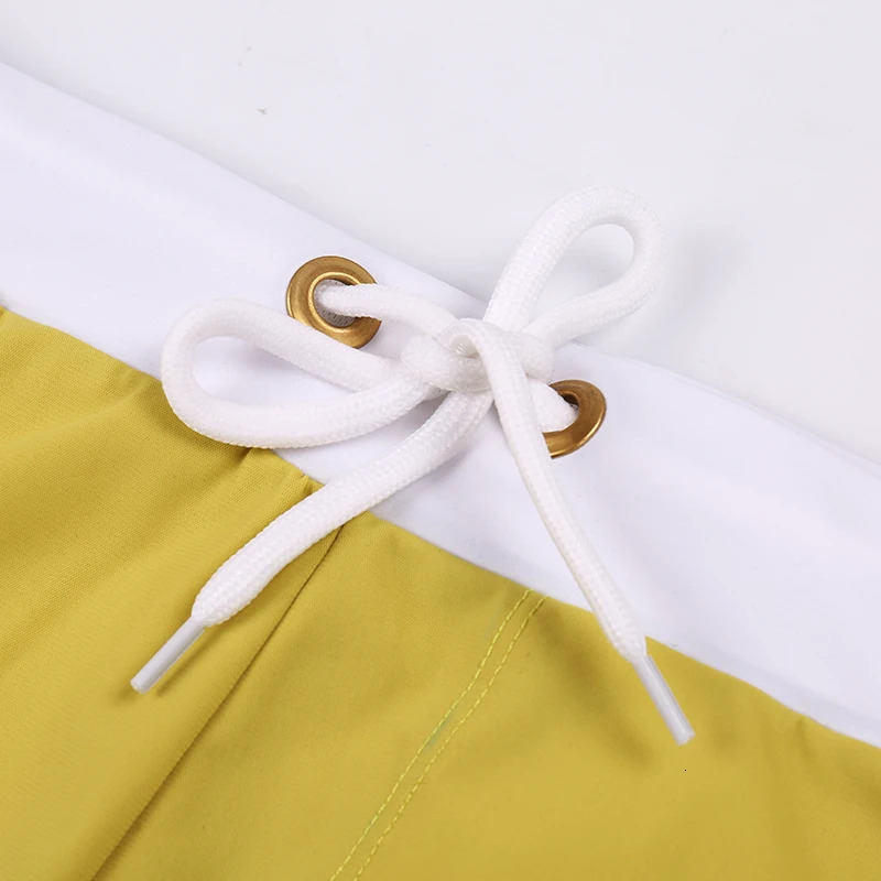 Swimsuit Beach Quick Drying Trunks For Men price high qualityYellow color swimming shorts 250220