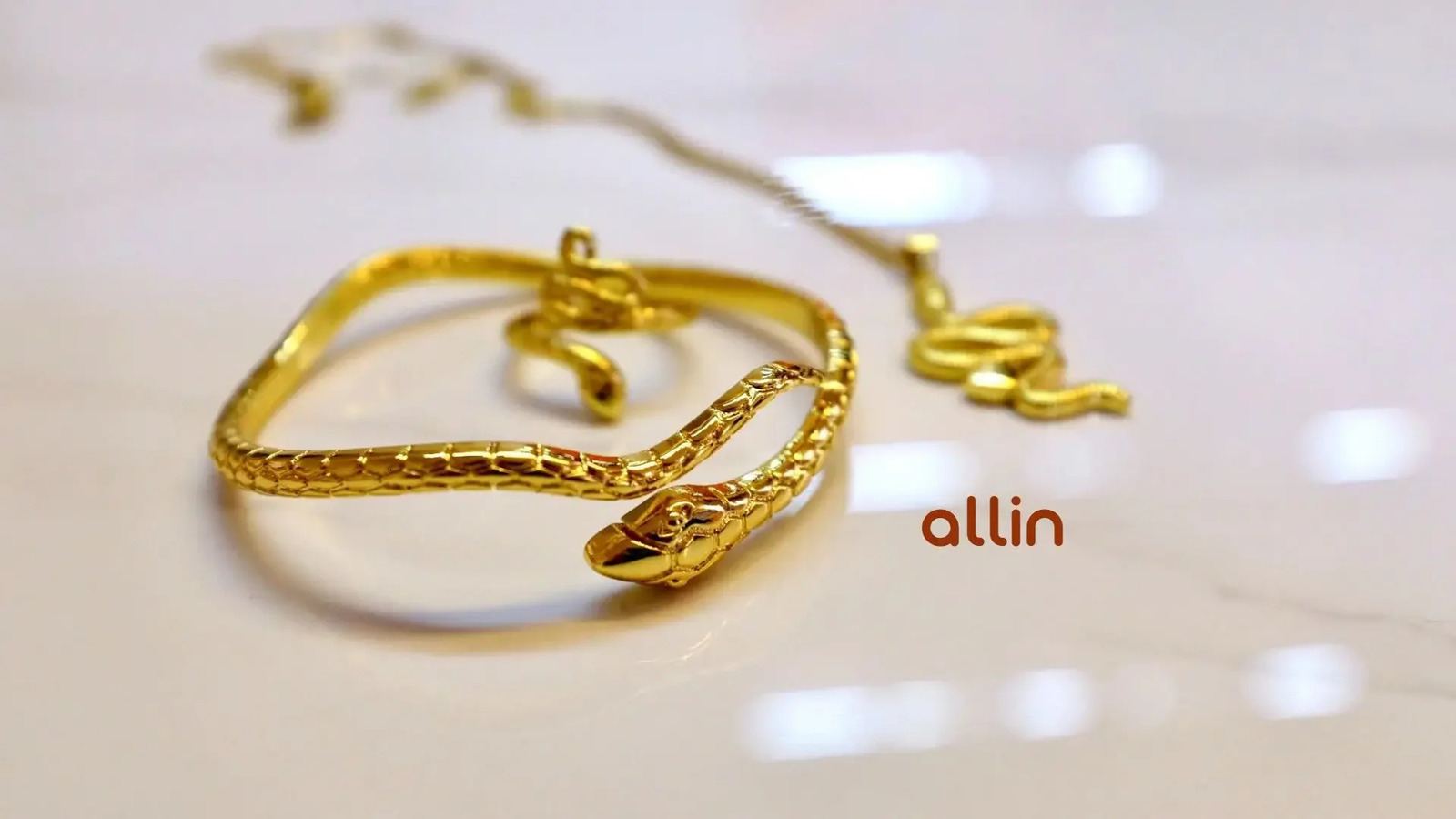 Snake style fashion neutral wind collarbone chain necklace for women 250220