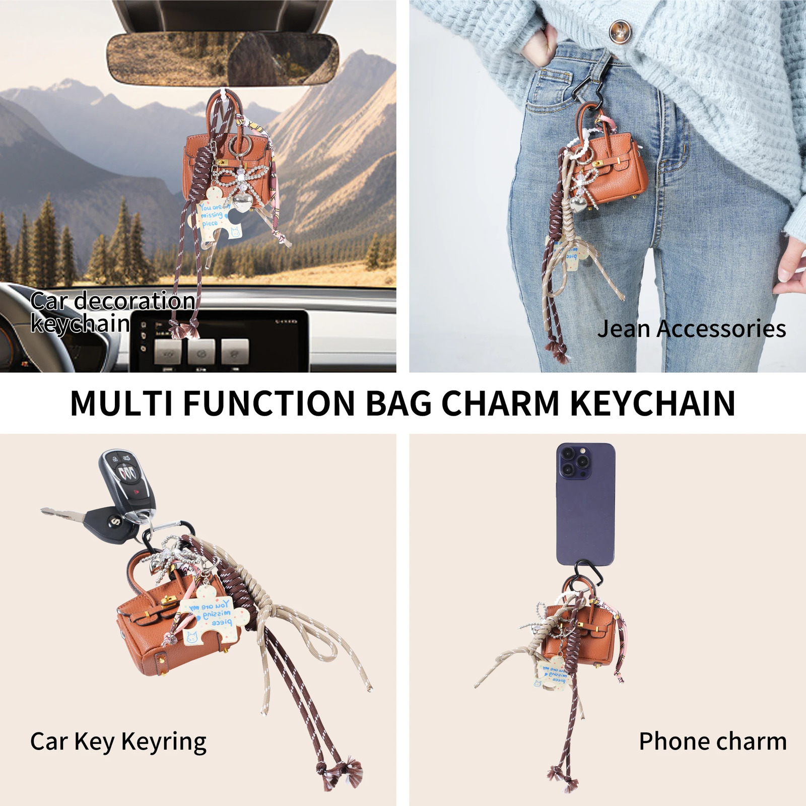 2025 Extremely Complicated Bag Pendants Versatile Bag Pendants Ba Jia Matching With Hanging Ropes Fashionable Key Pendants 250214