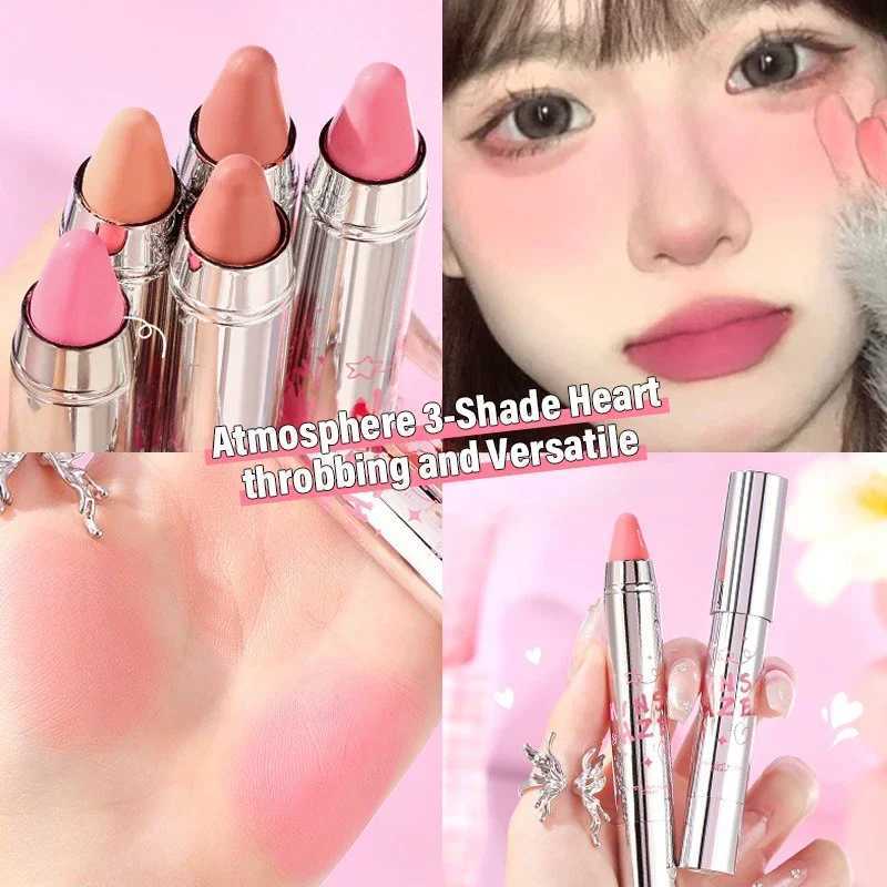 Smear Ber Stick Cream Orange Red Face Shadow Powder Facial Outline B Cream Crayon Pink Tone eye shadow Ber MakeupW250220