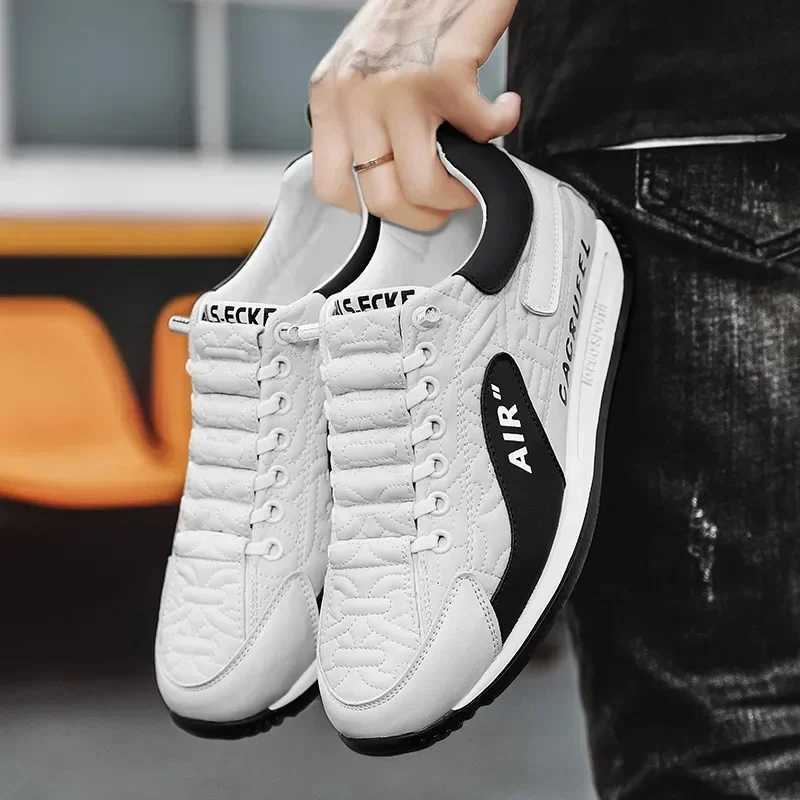 Mens Casual Thick NEW Top Quality Soled Sneakers Breathable New Autumn Men Slip On Antiskid New Walking Flats Fashion Vcani Shoes Z250220