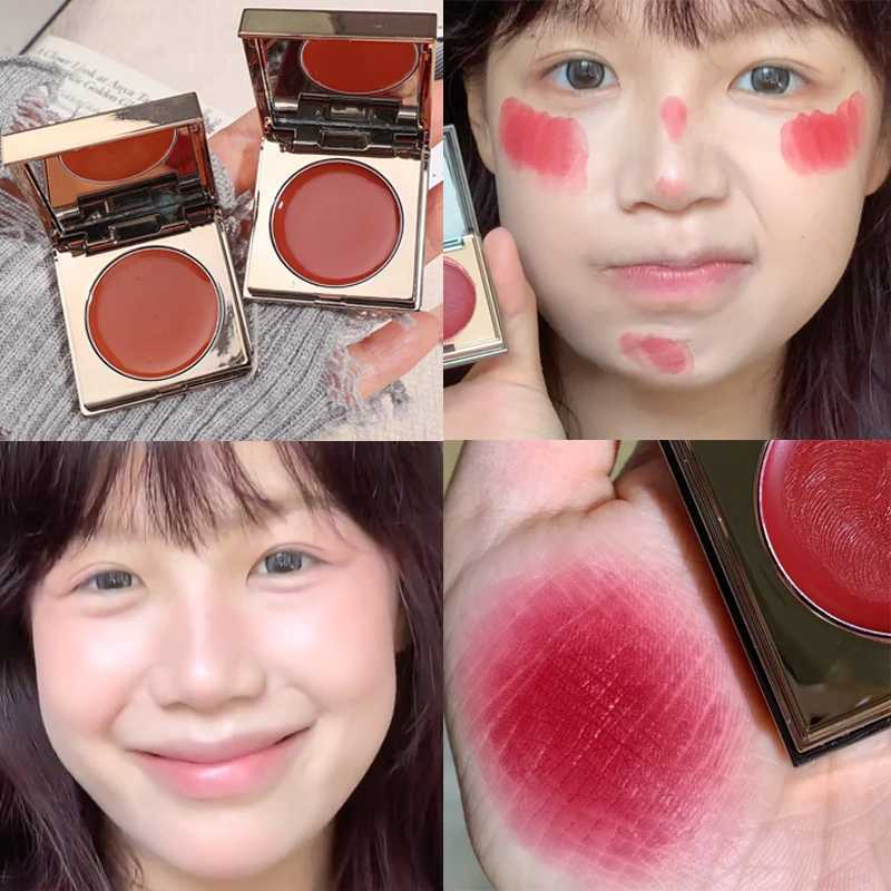 2-in-1 Lip Gloss B Cream Long lasting soft moisture-proof cosmetics for matte lips and cheek makeup Lip color lipstickW250220