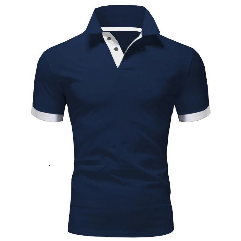 Mens Short Sleeve Polo Shirts Casual Slim Fit Basic ned Quickdrying Antiwrinkle Tops 250220