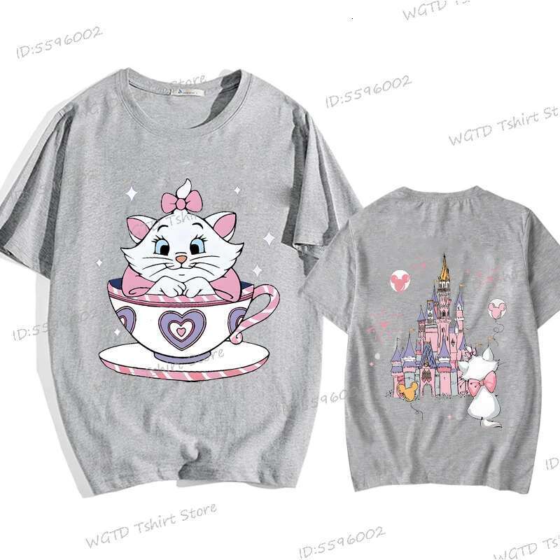 The aristocrats crazy cat cup of tea party shirt t-shirts graphic clothing grunge short-sleeved clothing funny cat anime cartoon t-shirts