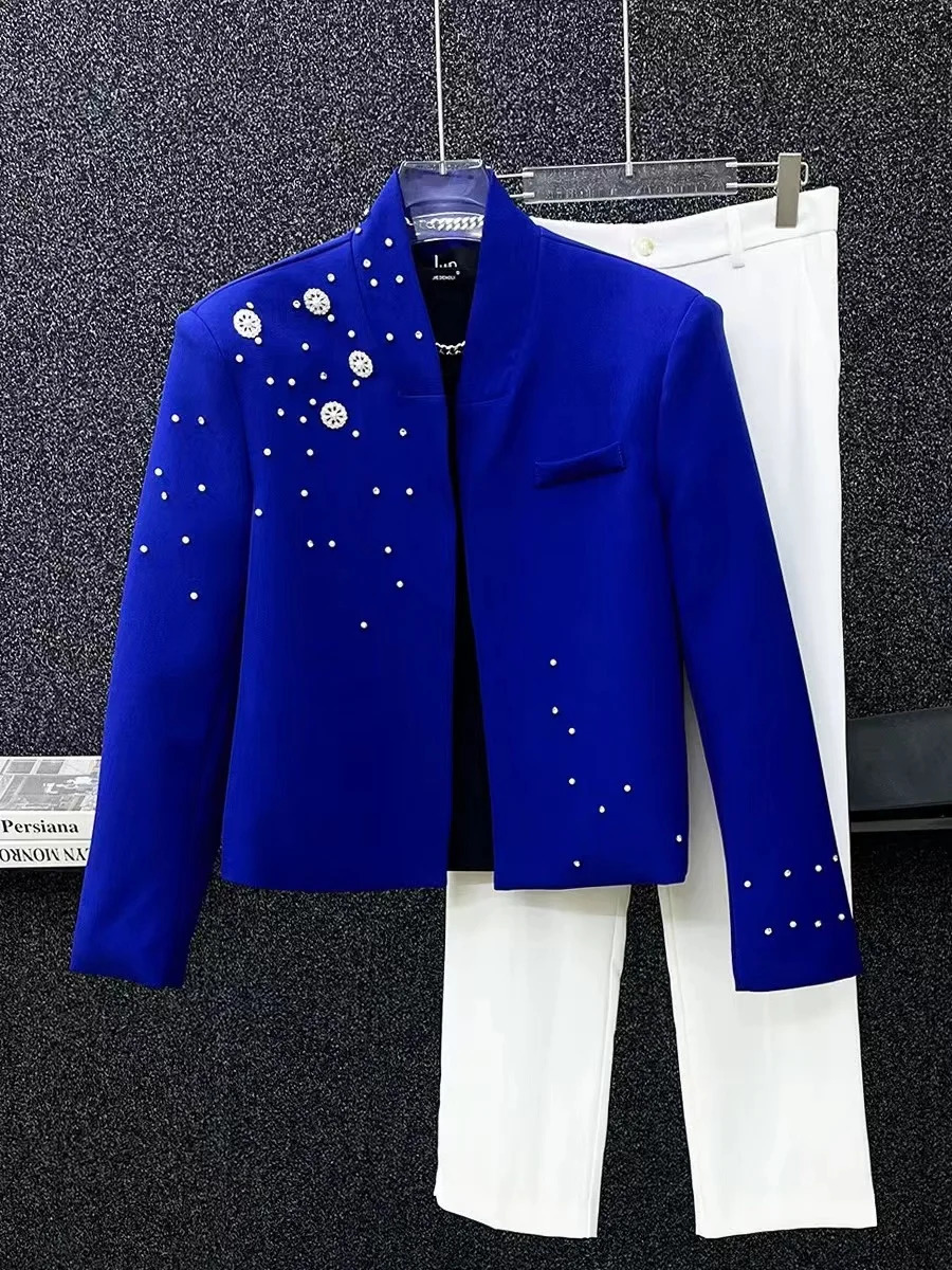 J0185 Fashion Mens Coats Jackets Runway European party style Mens Clothing 250220