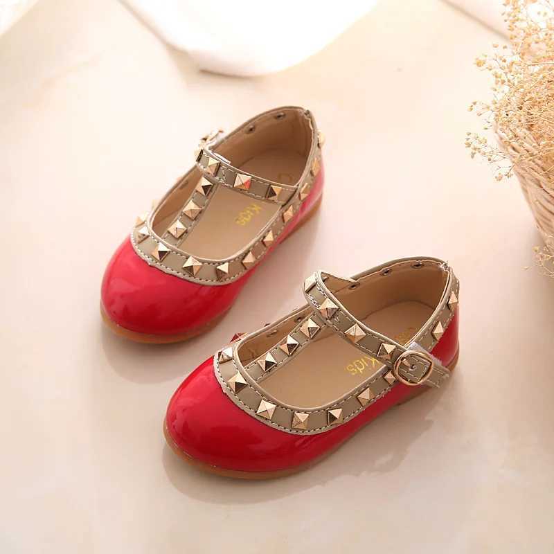 2024 New Girls Sandals Single Shoes Kids Leather Shoes children nude sandals toddler Girls Princess Flat Shoes X250220