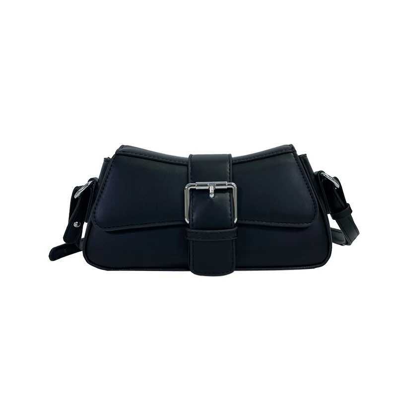 Solid color Leather Crossbody Bags For Women Luxury Brand Underarm Shoulder Bag Fashion Trend Womens Designer Handbag and Purse Y250218