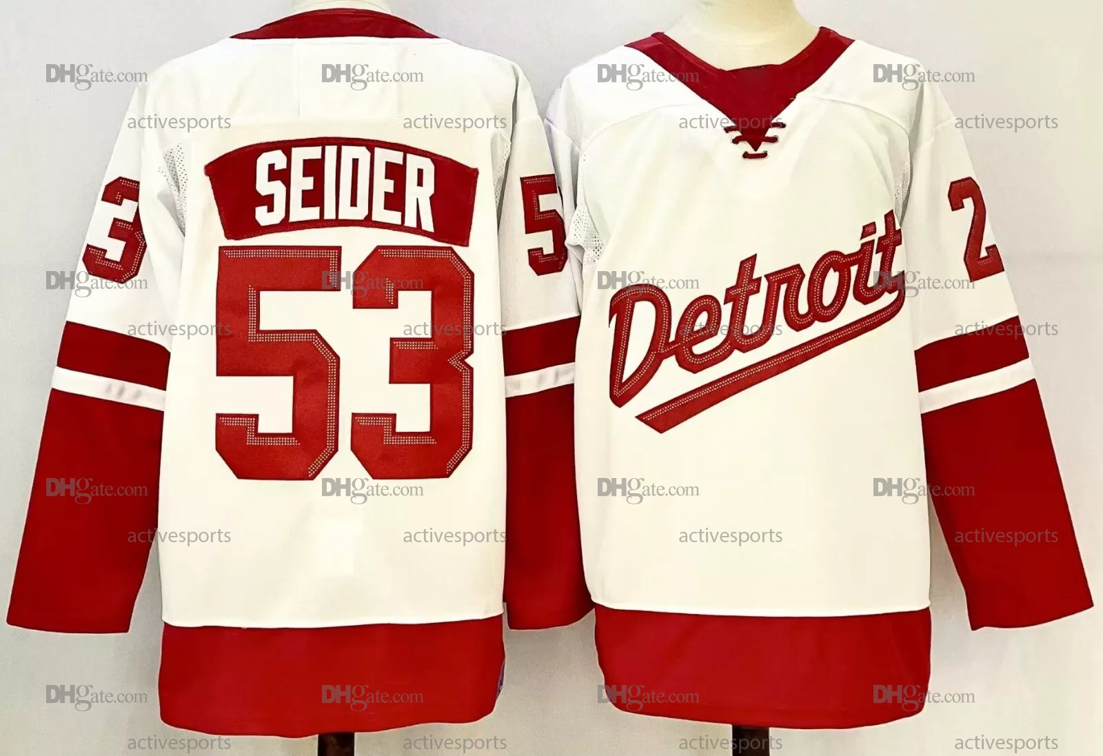 Mens Womens Youth Kane Raymond Seider Jerseys Compher Custom Hockey Jerseys Veleno DeBrincat Tarasenko Datsyuk Howe
